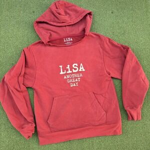 Lisa Blackpink Another Great Day 2025 Tour Heavyweight Cotton Hoodie Size Med